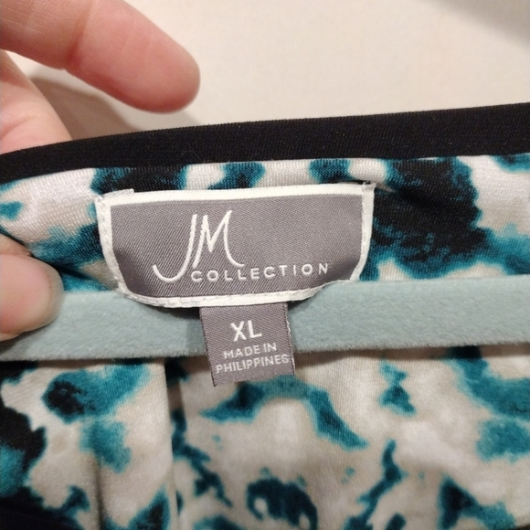 JM Collection Women's Multicolor Embellished Slinky Top Sz XL-Fairy Whimsigoth - Picture 2 of 6